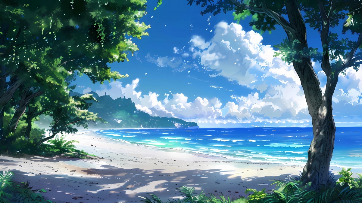 碧海蓝天高清壁纸，绝美海边风景，4K超高清3840x2160图片下载