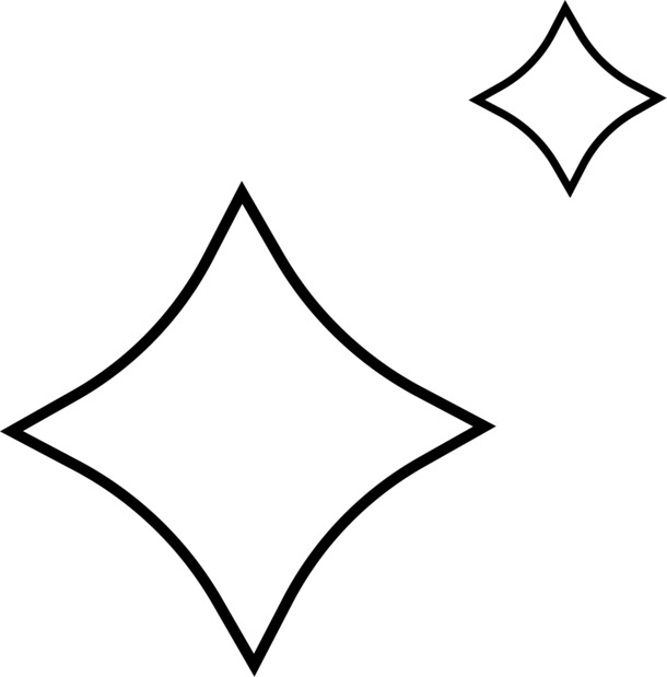星星简笔画手绘高清PNG透明图片素材，免扣元素下载