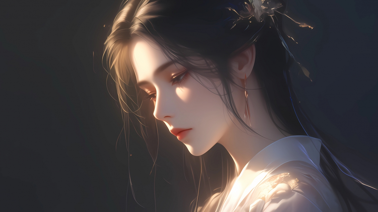 相思古风女孩，绝美4K动漫壁纸3840x2160高清下载