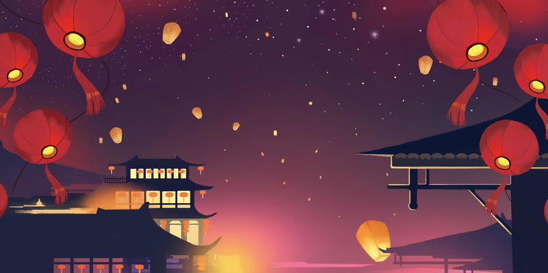 正月十五，高清元宵海报背景素材，创意另类JPG下载
