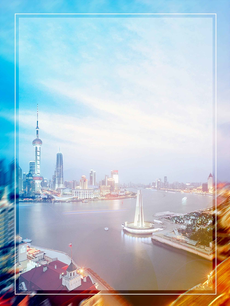 上海旅游海报设计，另类高清JPG背景模板，创意素材一键下载