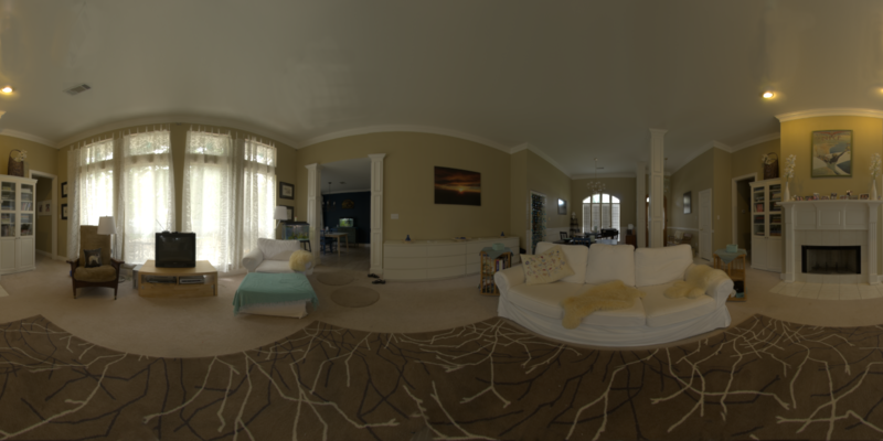 客厅HDR视图C4D高清JPG，独特设计素材，免费下载
