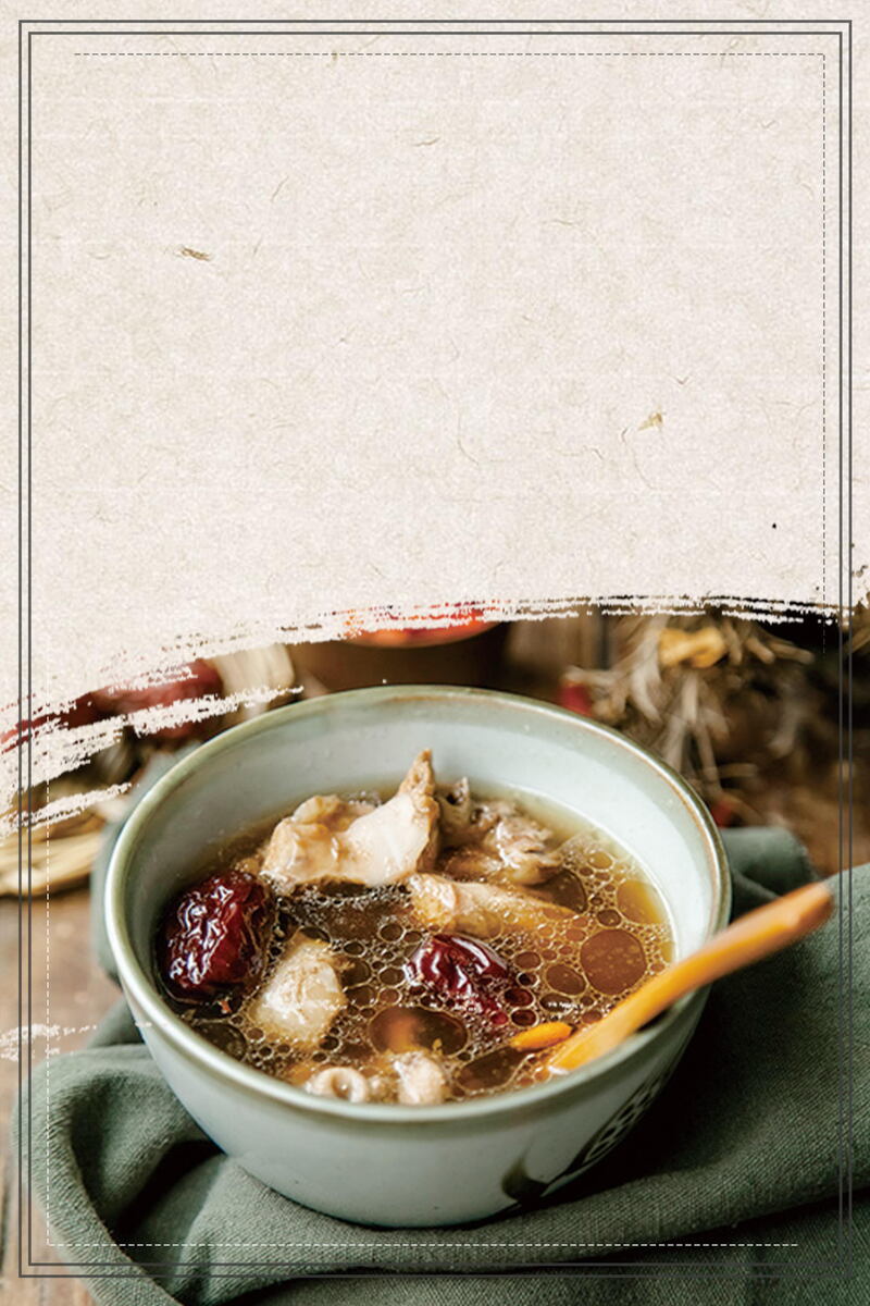 滋补乌鸡养生汤，背景高清图片素材，创意设计任你选，免费下载！