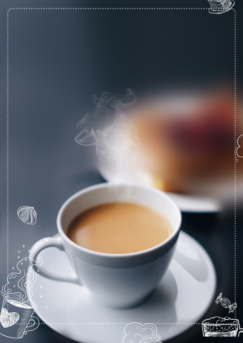 奶茶店海报设计，另类高清JPG背景素材，免费下载！