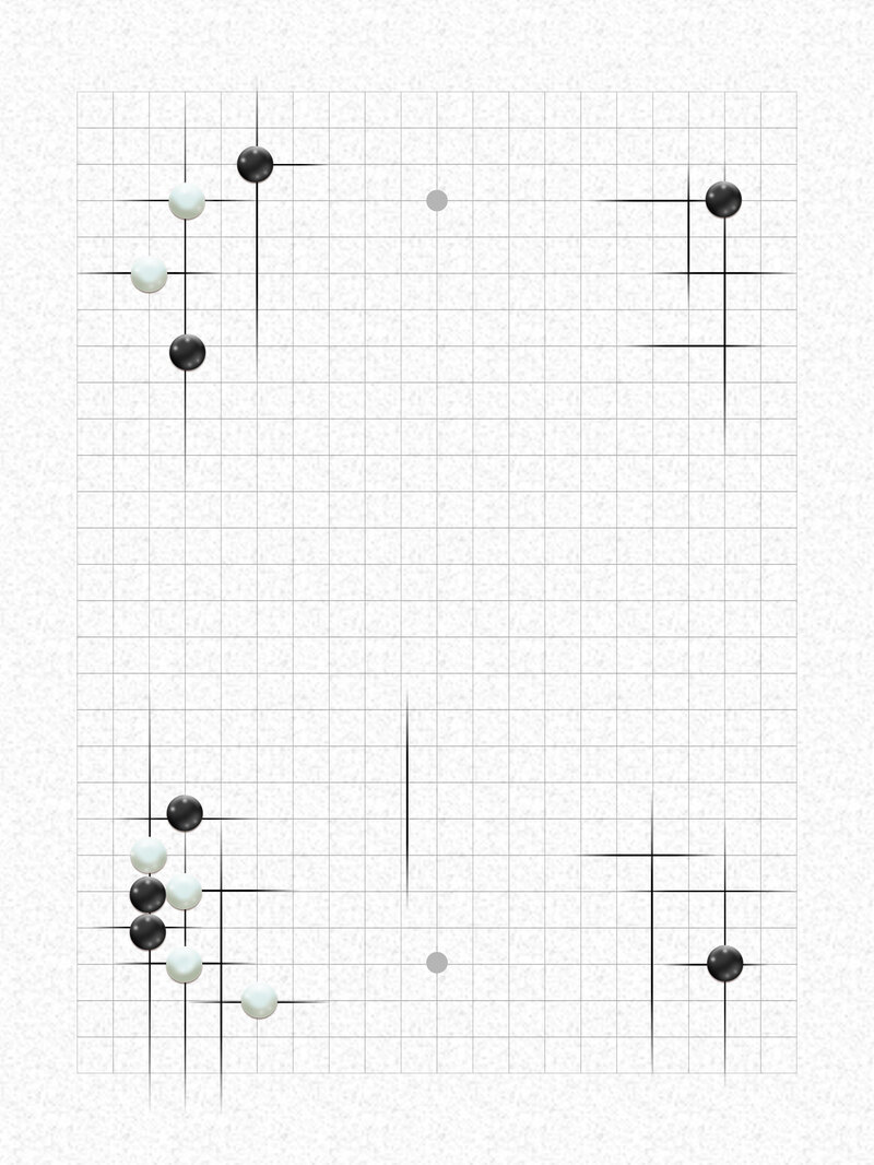 黑白围棋培训招生，时尚高清JPG海报素材，创意另类设计，免费下载