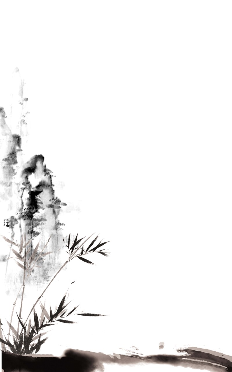 国画宣纸画，简约水墨风，高清JPG图片素材下载