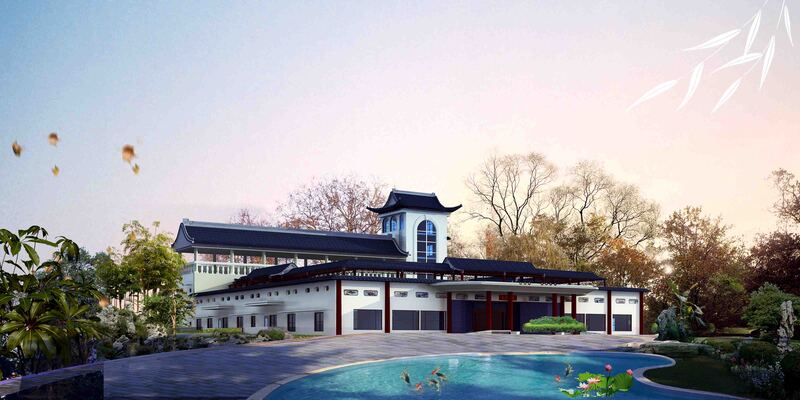 中式地产展板背景，另类高清JPG模板，创意图片设计素材下载