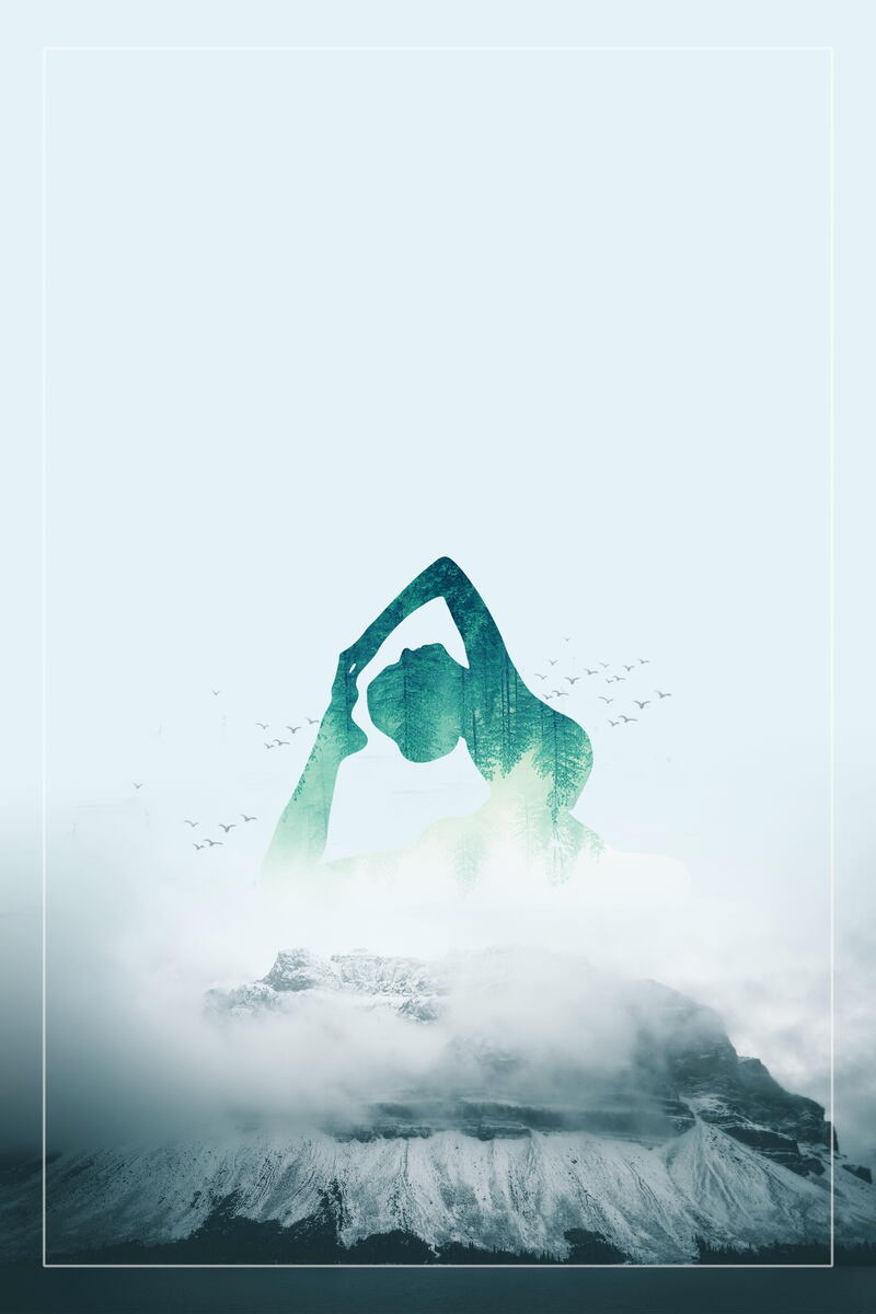 高清美女瑜伽瘦身运动背景JPG图片，创意另类图片设计素材下载