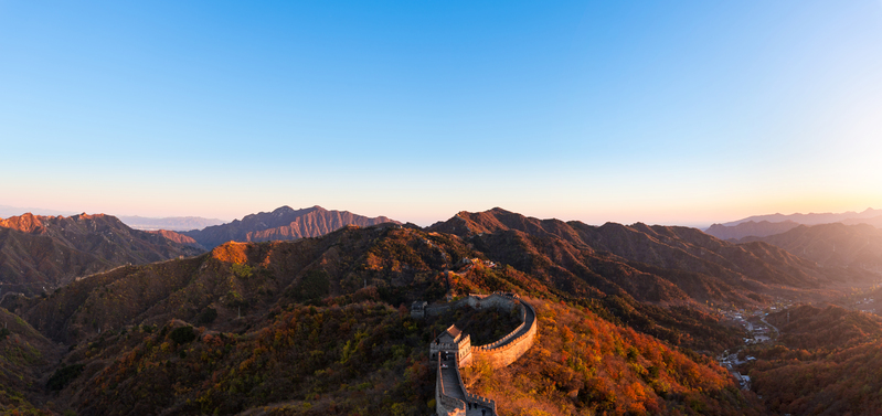 雄伟长城背景图，大气高清JPG素材，创意图片设计下载