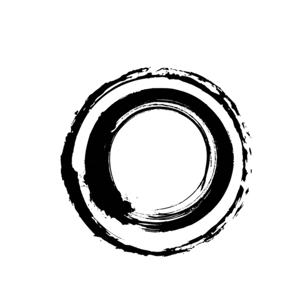 圆形水墨墨迹PNG透明图片，高清笔触素材，创意装饰元素下载