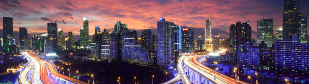 公路夜景创意Banner设计，高清PNG透明背景，精美海报素材下载