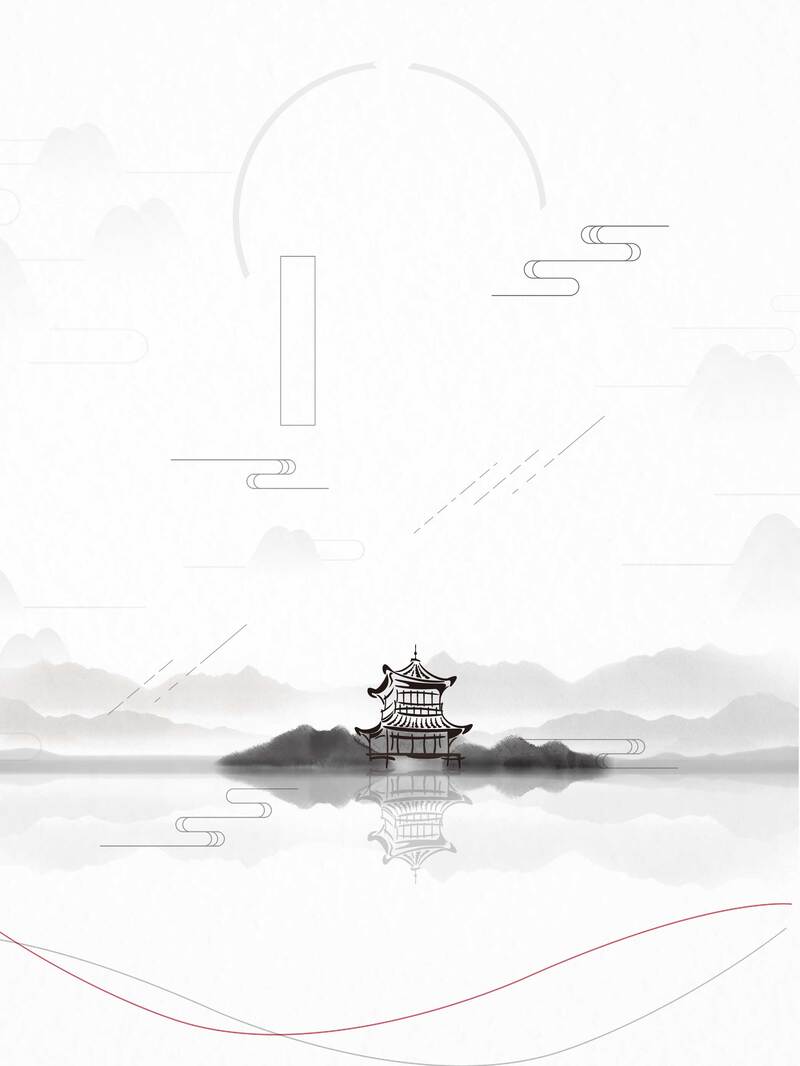 中国风传统山水风景图片，高清JPG复古素材，设计必备下载