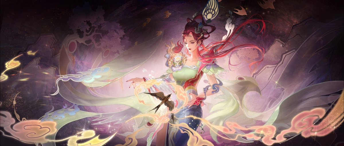 王者荣耀，绝美芈月皮影戏壁纸，无水印高清5K/4K，超清5000x2131大图，一键下载！