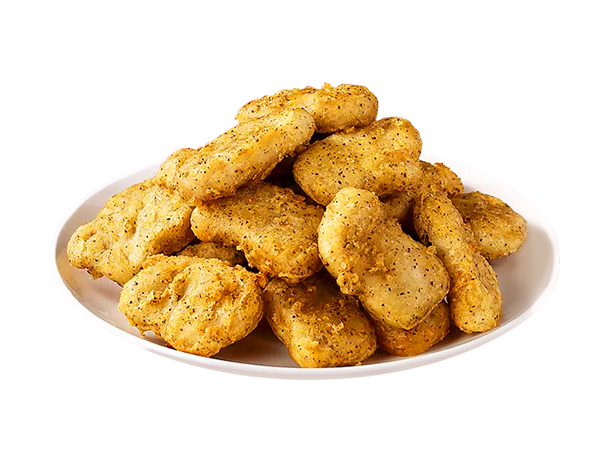 美味黑椒鸡块PNG透明图，高清免扣元素，一键下载设计素材