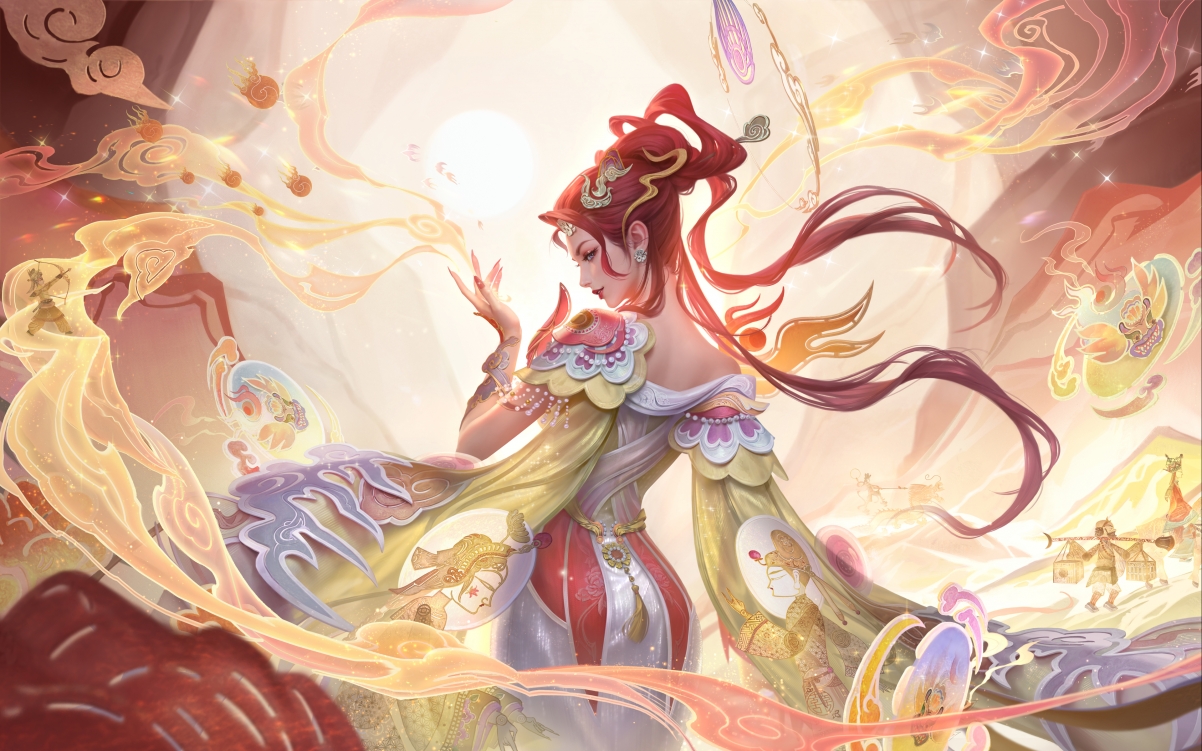 王者荣耀，绝美芈月浮光幕影，超清4K壁纸，3840x2400高清大图下载