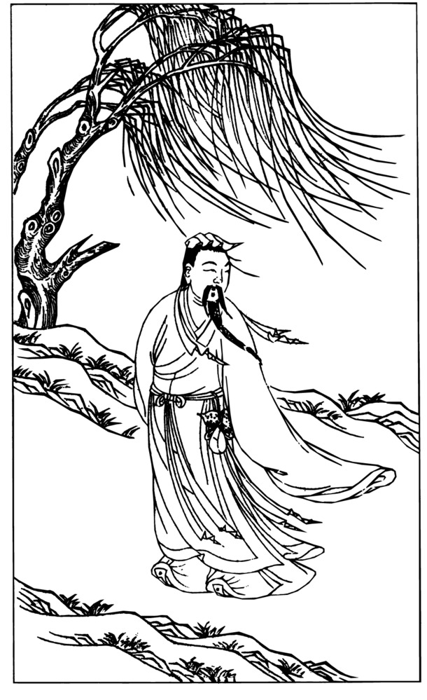 风口诗人PNG透明图，高清装饰元素，笔触墨迹设计素材下载