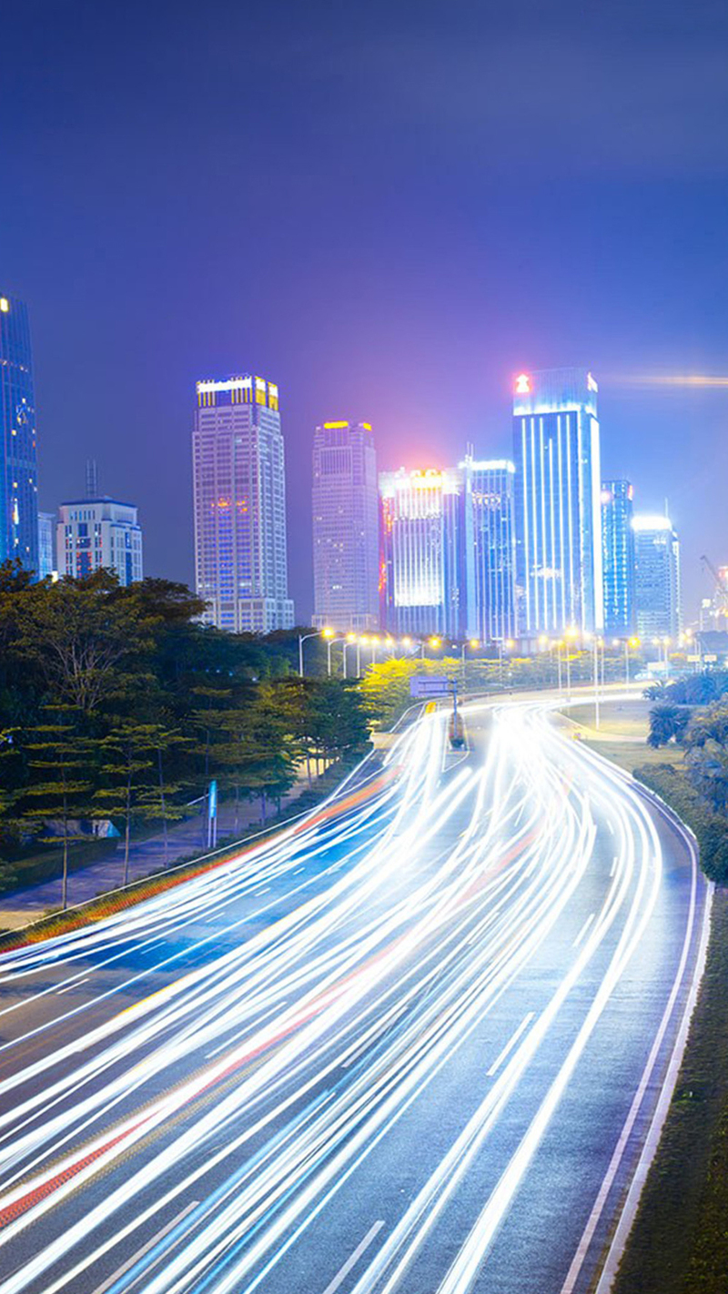 蓝天高速美景，城市H5背景高清JPG，另类设计素材免费下载