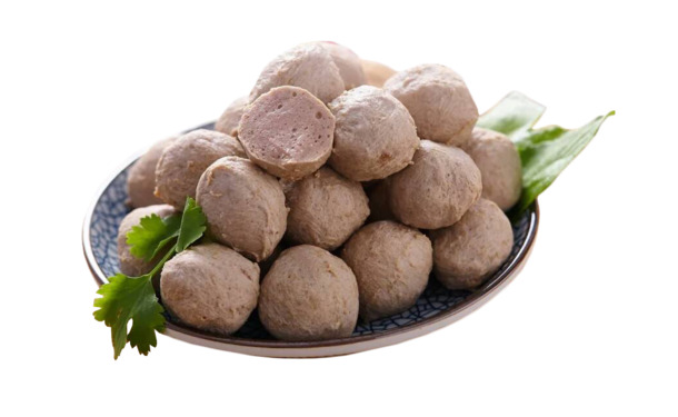 潮汕牛肉丸火锅食材PNG透明图，装饰元素与生活用品设计素材下载