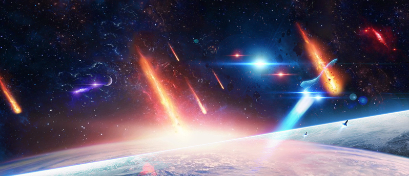 星空游戏海报背景素材，高清JPG另类图片，免费下载设计资源
