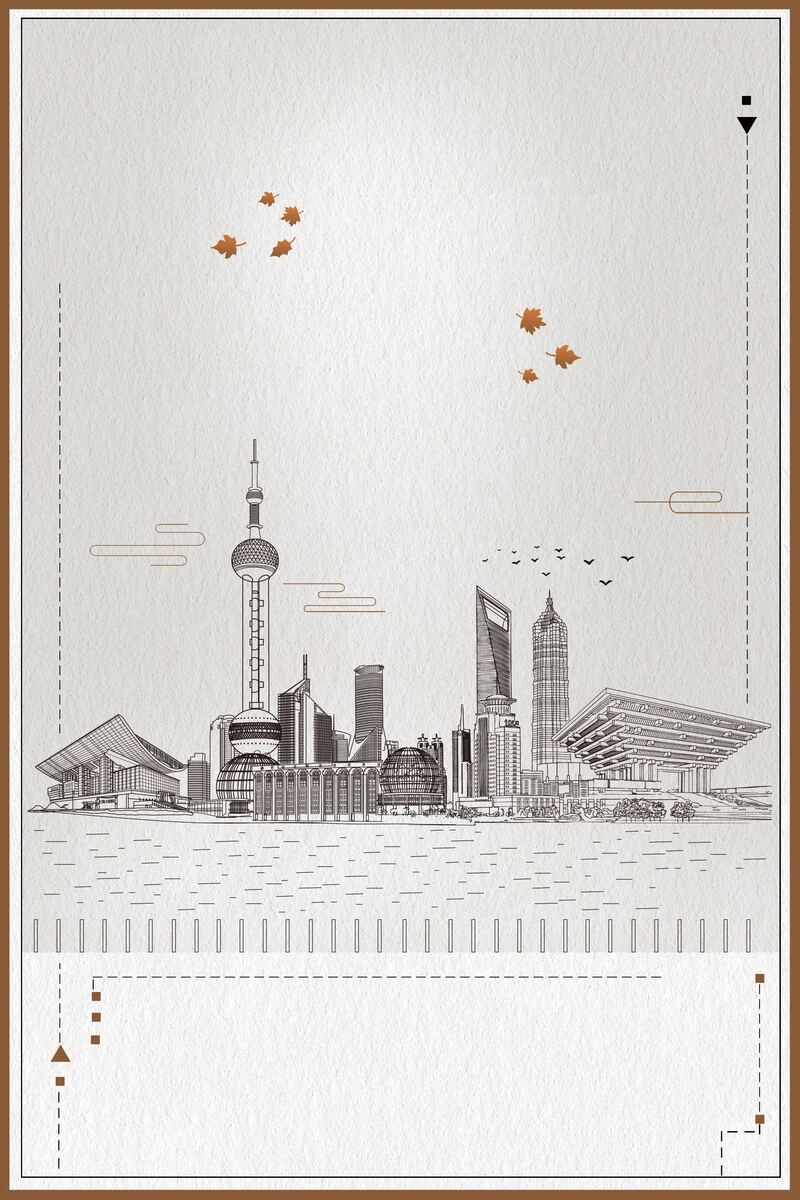 上海旅游印象，创意海报JPG素材，另类风格，免费下载