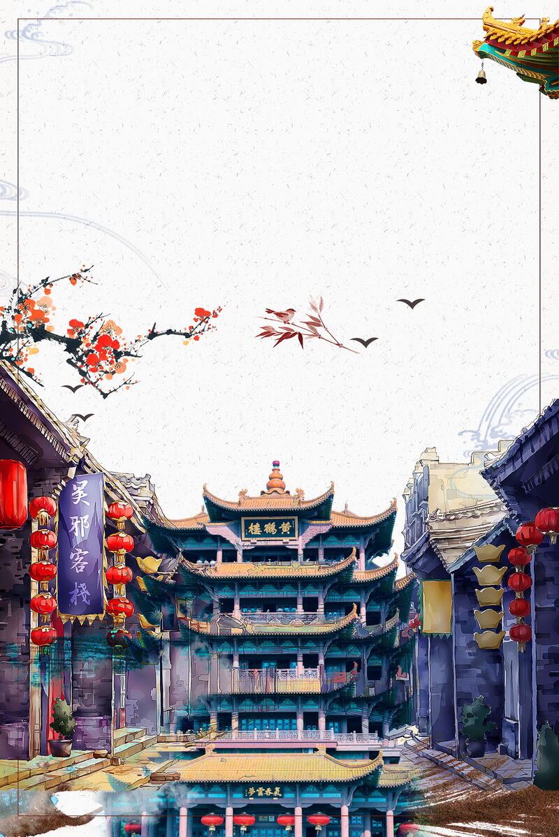 黄鹤楼绝美旅游照片，武汉高清JPG图片及独特设计素材下载