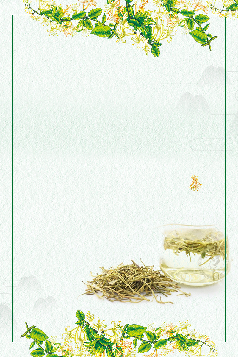 金银花药材花茶绝美高清JPG素材，另类创意图片设计资源免费下载