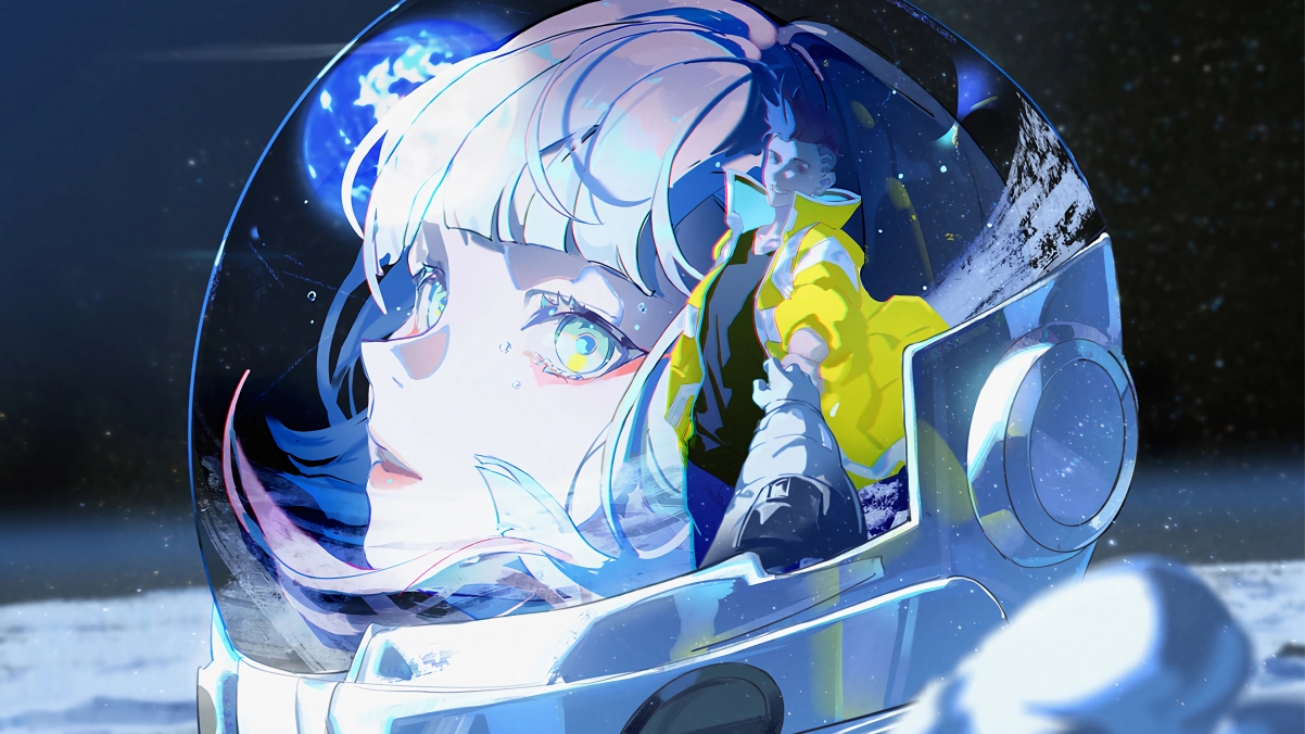 月球少女，赛博朋克边缘行者绝美4K壁纸，3840x2160高清动漫图片，一键下载
