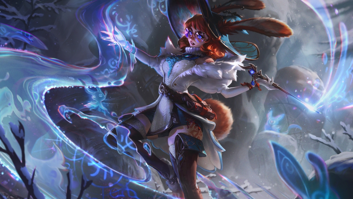 【英雄联盟LOL】双界灵兔·阿萝拉绝美原画 8K超清壁纸（7680x4320）高清下载