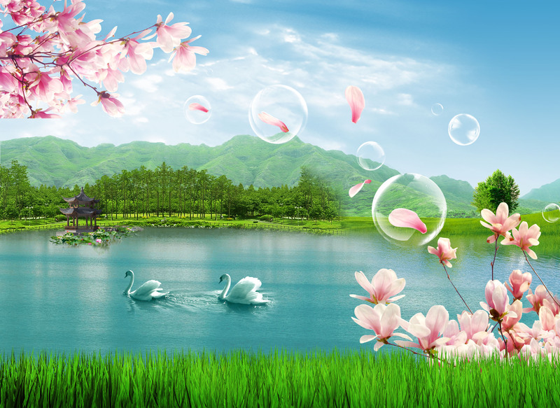 高清山水风景JPG素材，另类图片设计资源，一键下载