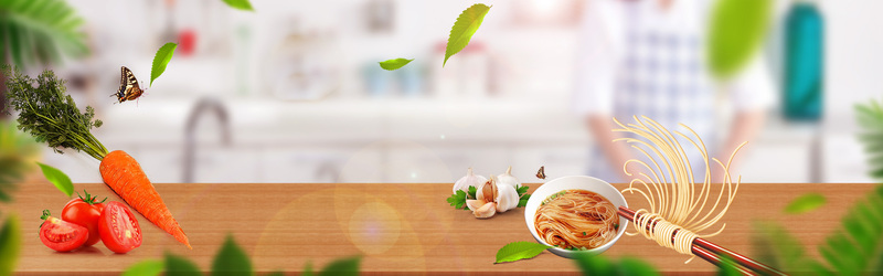 高清JPG美食木板banner素材，清新另类风格，设计灵感下载专区