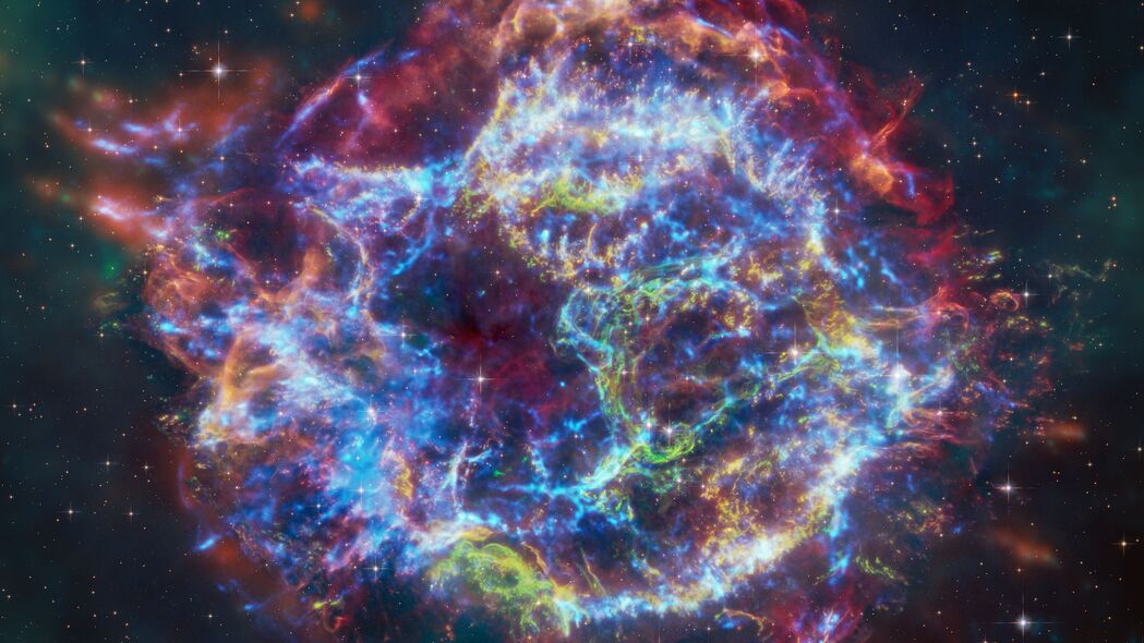 4K高清壁纸，辉光点缀的太空银河系，星星璀璨，3840x2160分辨率，免费下载