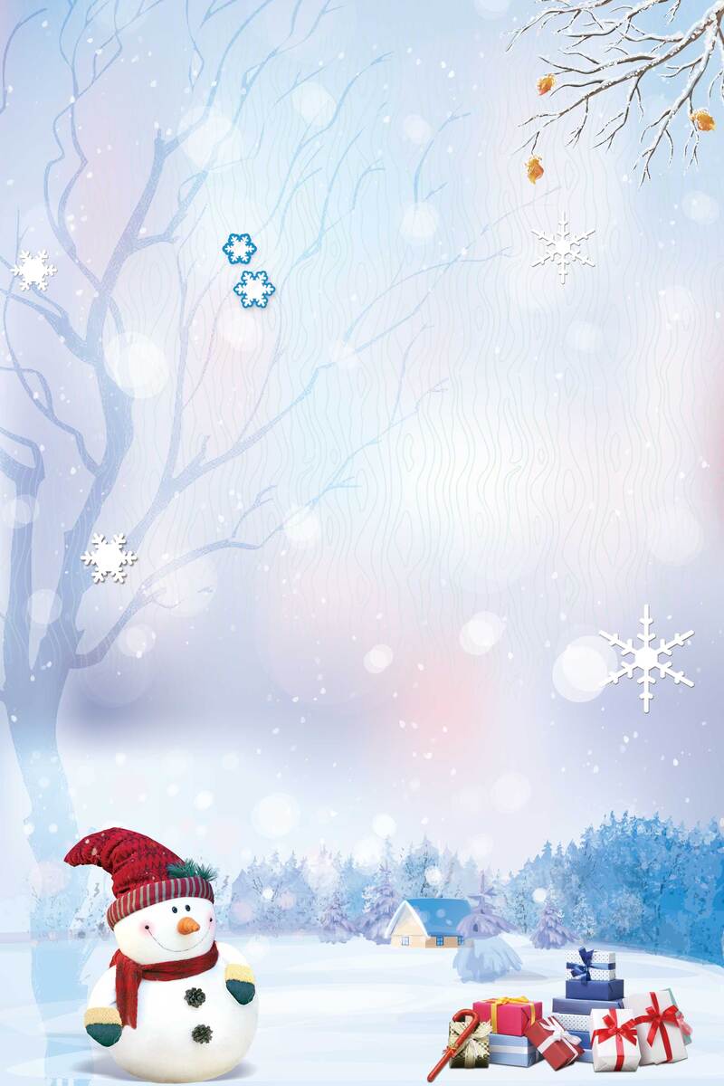 冬日雪景绝美广告图，高清JPG，创意图片素材免费下载