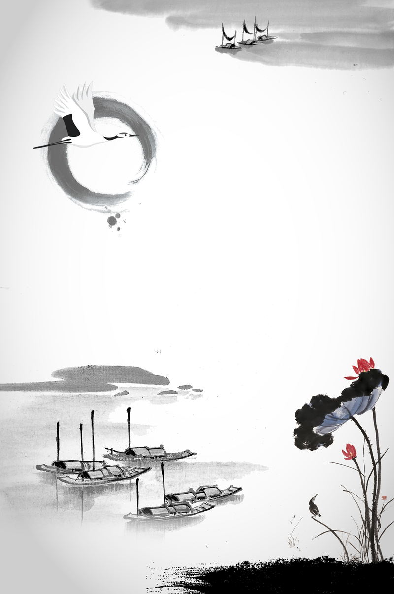 中国风水墨画背景素材，复古高清JPG图片，设计灵感之选，一键下载