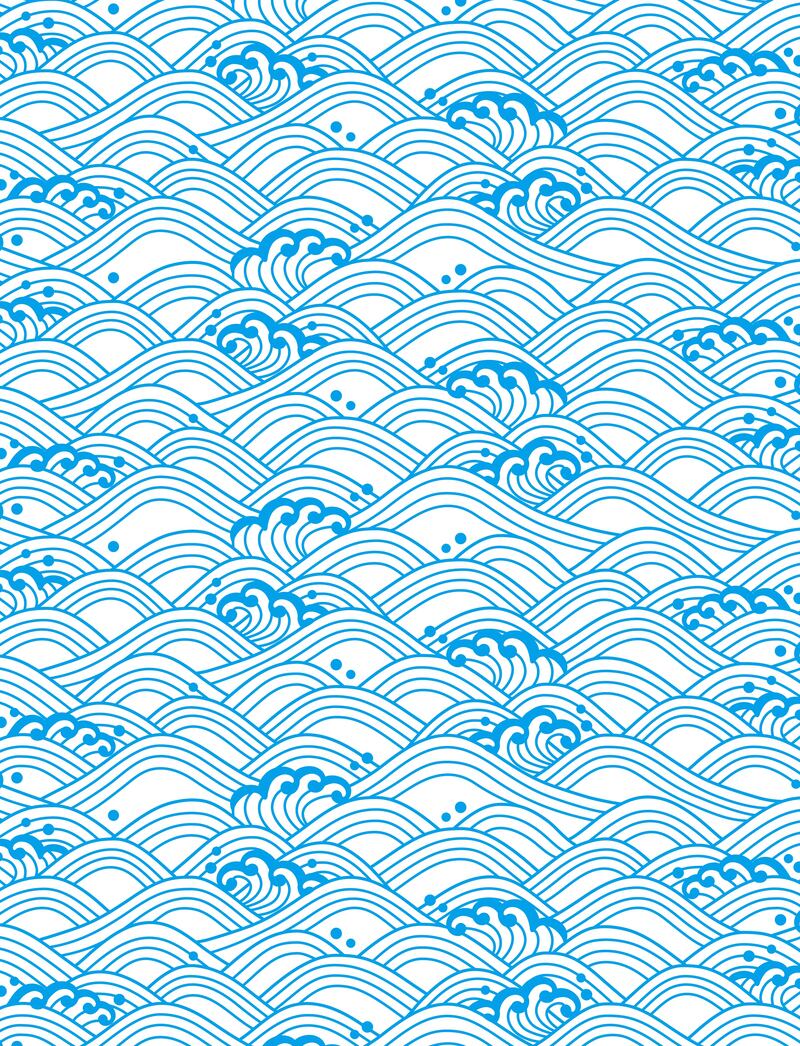 高清矢量海水纹背景，古典中国风复古JPG素材，免费下载