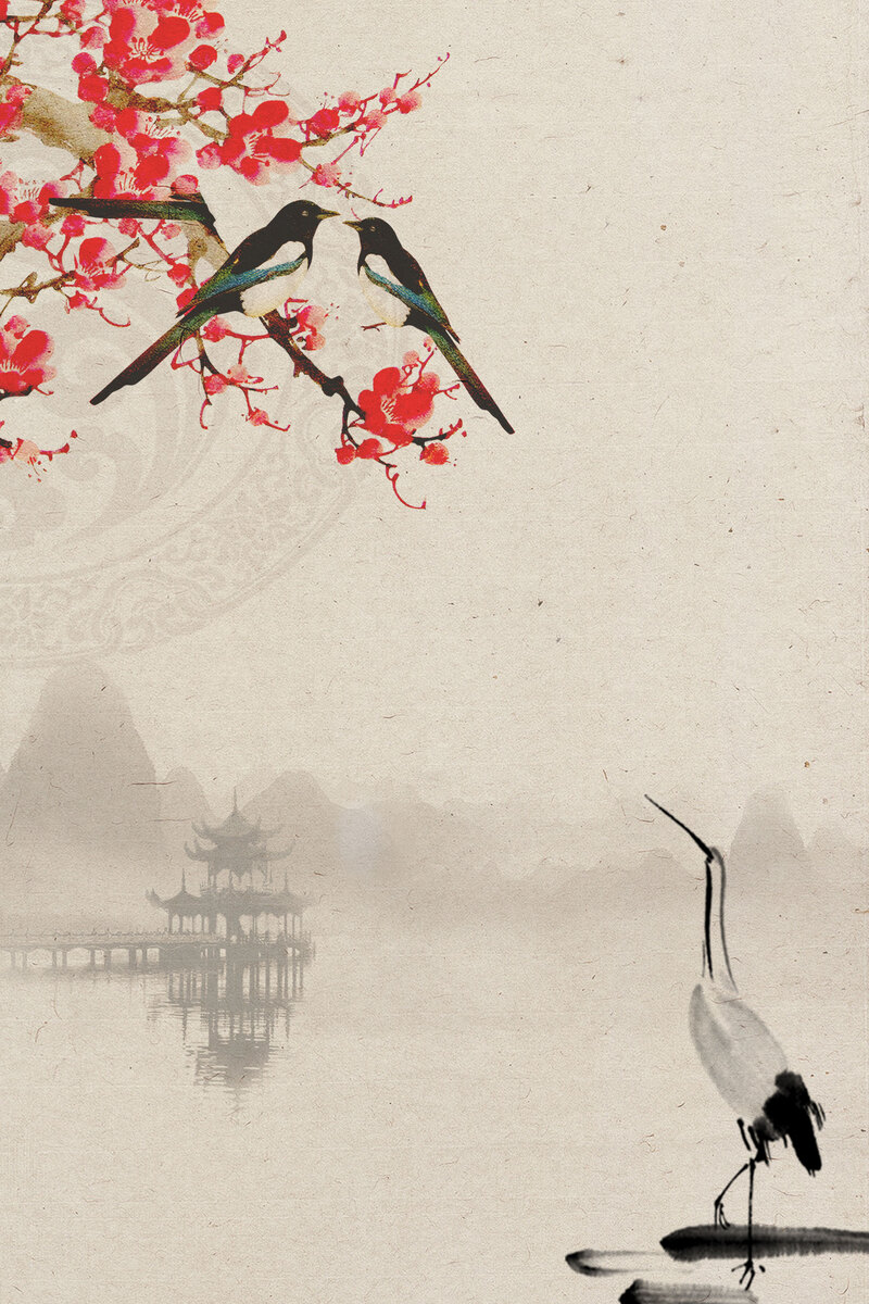 复古腊八节水墨风情超市海报，高清JPG，中国风设计素材，一键下载喜庆图片