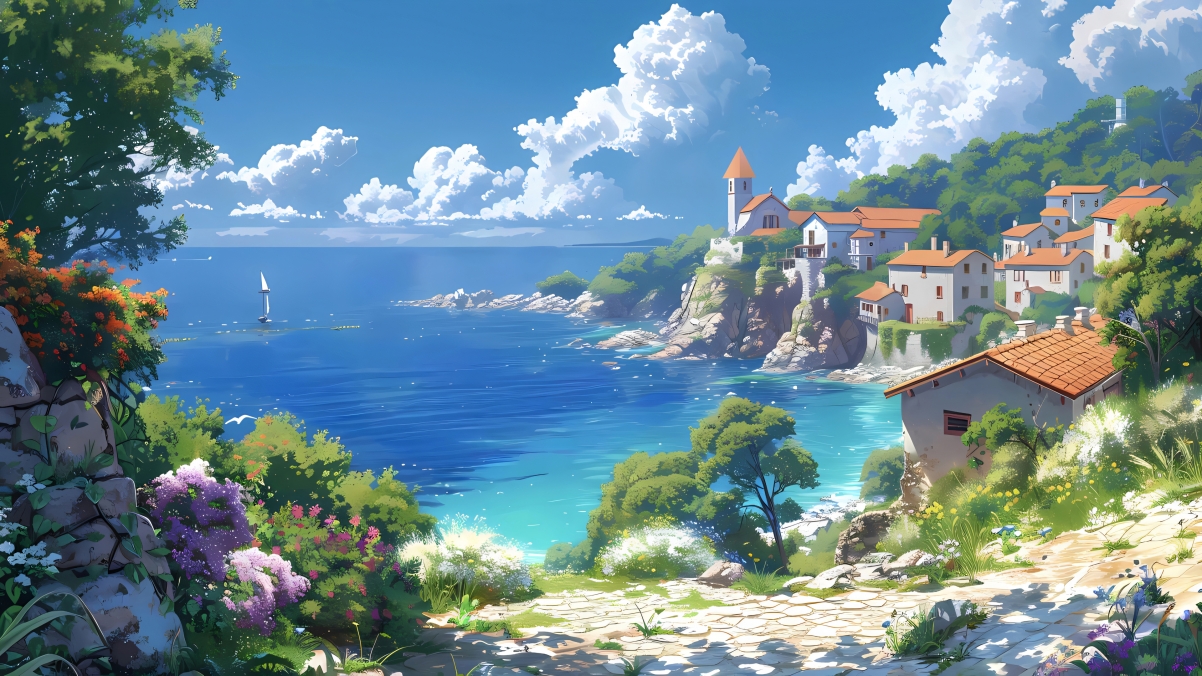 绝美西海岸海景4K高清壁纸，3840x2160分辨率，一键下载享美景