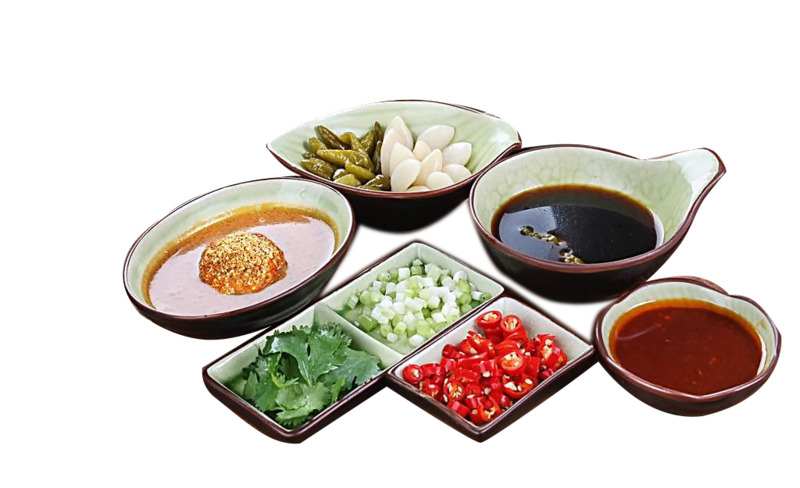 火锅蘸料高清PNG素材，透明装饰元素，生活美学设计下载