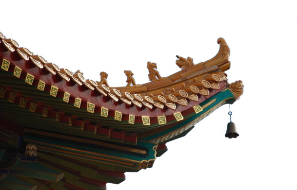中国风高清PNG透明图，中式屋檐传统设计装饰元素，一键下载设计素材