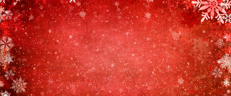复古中国风圣诞雪花高清JPG Banner图片设计素材，免费下载，红色经典元素