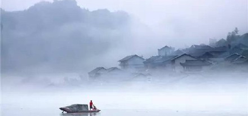 复古中国风烟雨江边高清JPG图片设计素材免费下载