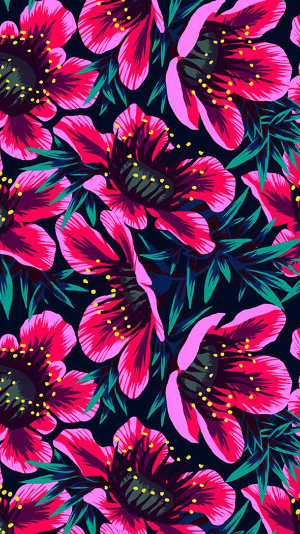 粉色手绘花朵插画PNG透明背景素材，高清H5设计元素下载