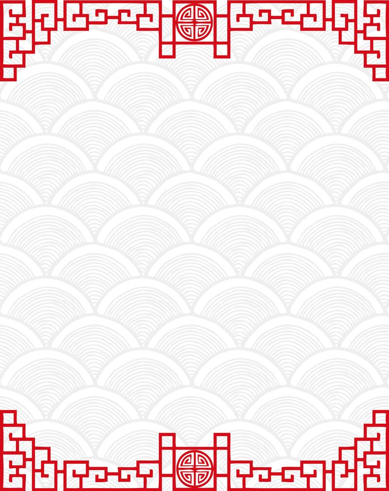 古风矢量边框高清JPG下载，中国风背景设计素材，复古图案边框精选