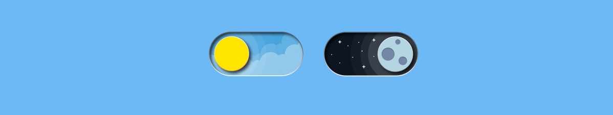 极简昼夜三屏壁纸，高清5760x1080，从白昼至黑夜，一键下载绝美视觉盛宴