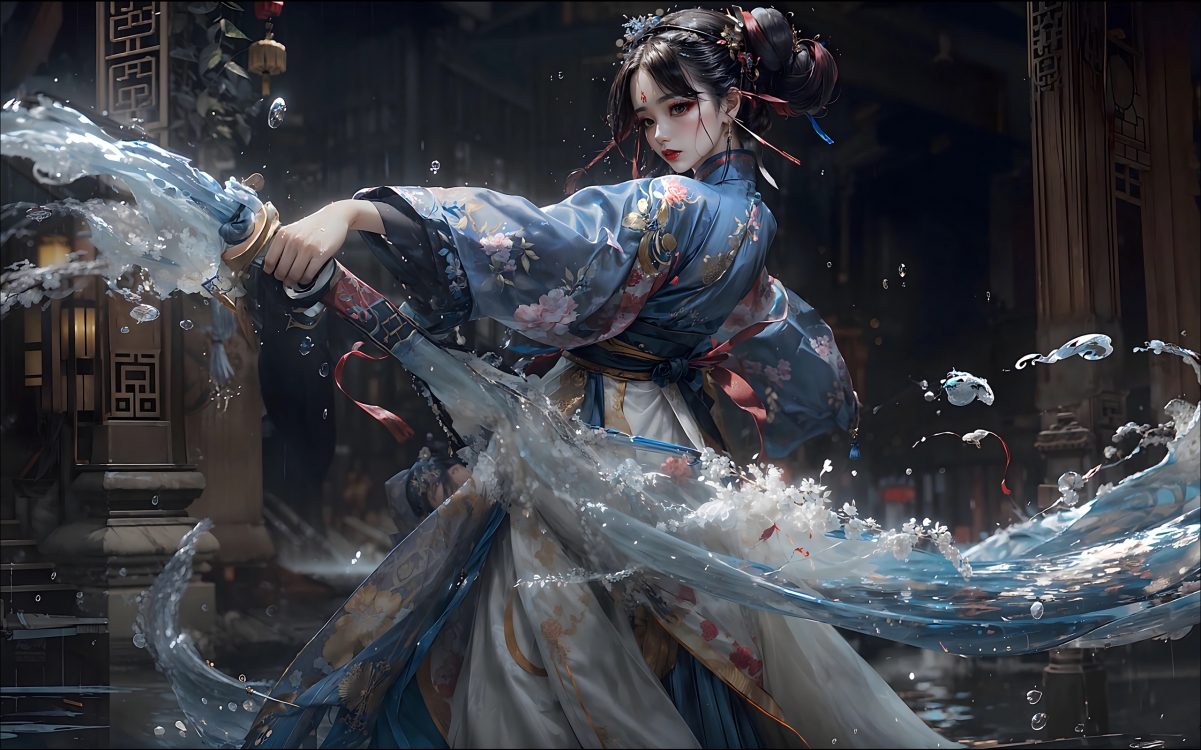 赛博修仙主题2K超清壁纸（2560x1600）高清下载