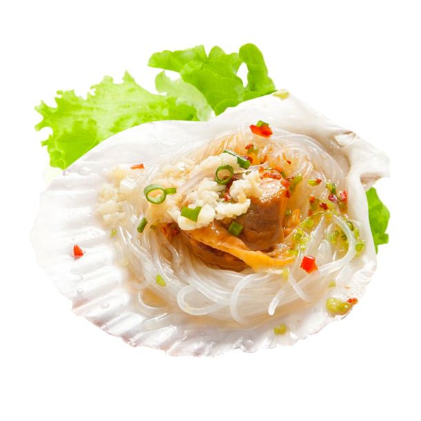 高清PNG透明蒜蓉粉丝扇贝装饰元素，生活用品设计素材下载