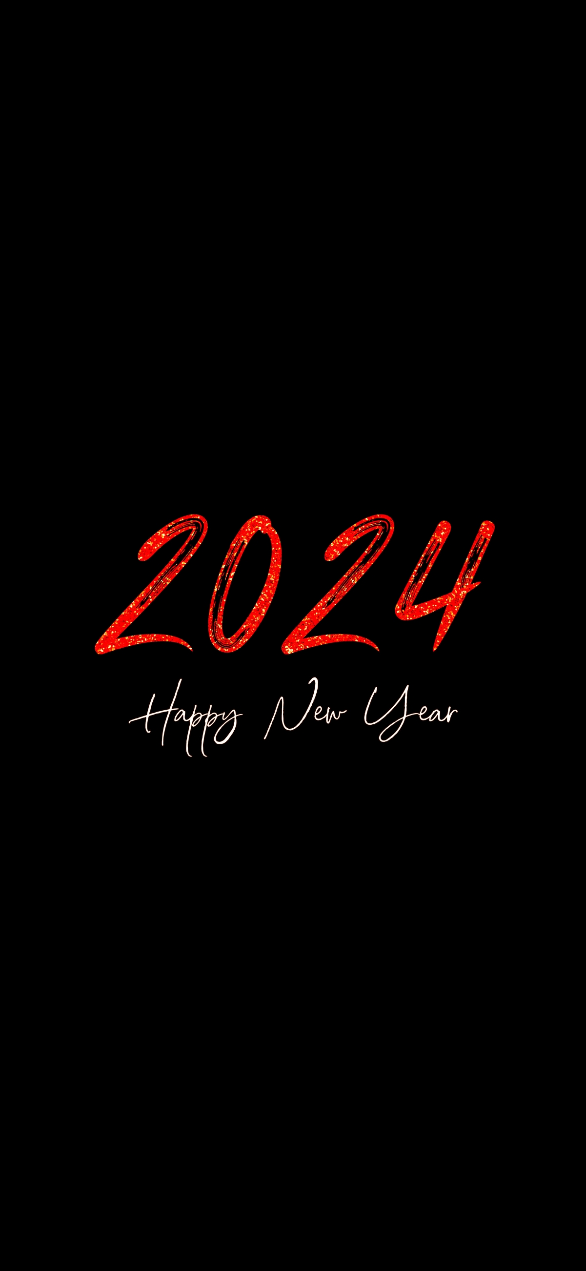 2024新年金红艺术字体壁纸，8K/4K高清手机版，3543x7680分辨率，精美下载