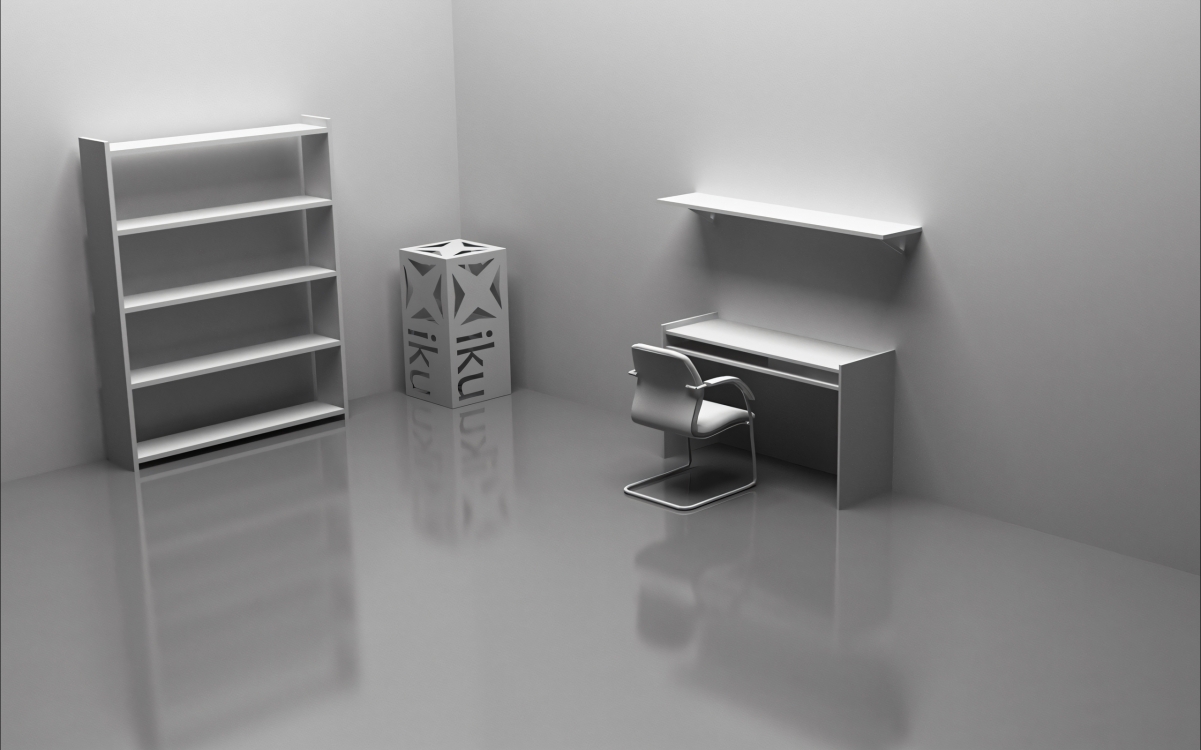 高清定制，2560x1600个性3D电脑桌&书架壁纸，精美下载