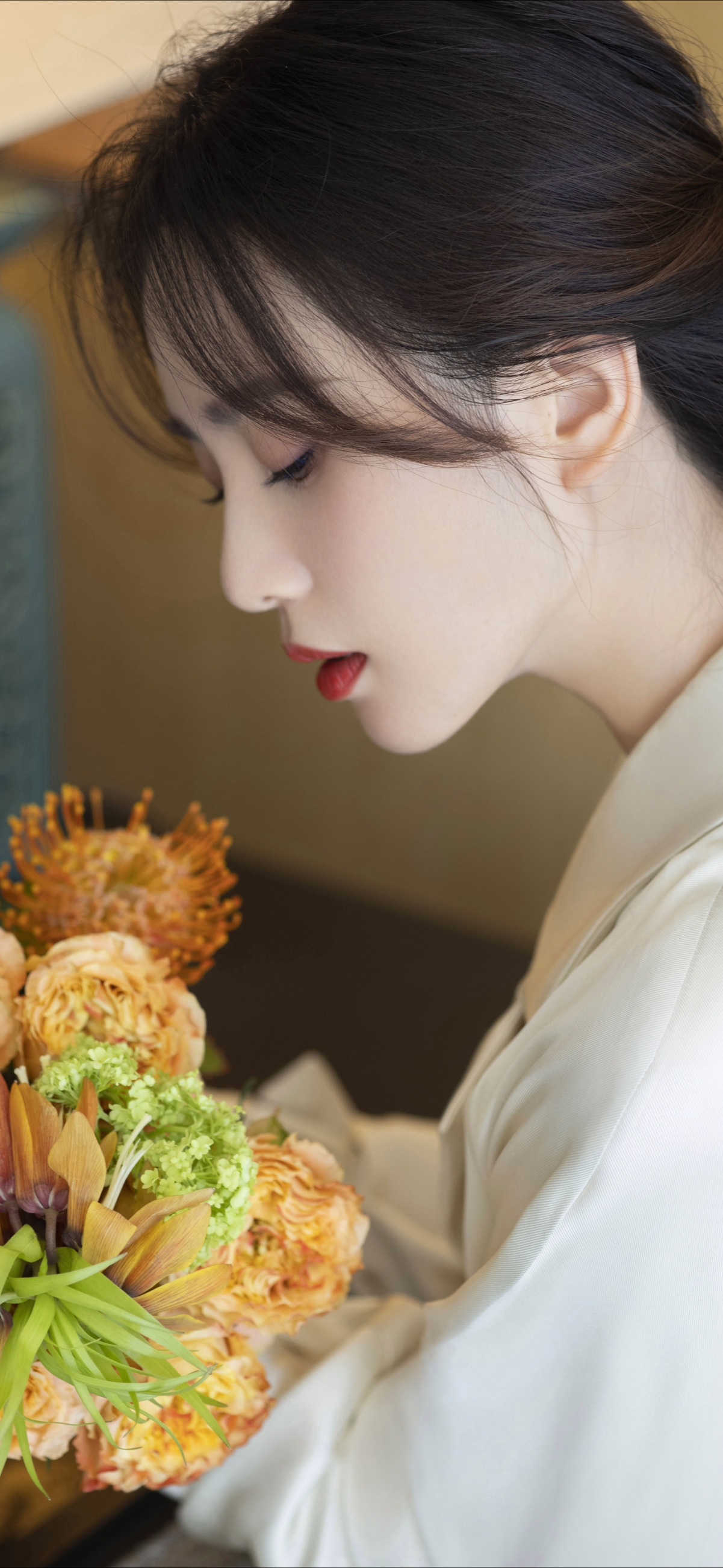 刘诗诗唯美侧颜闭眼高清4K手机壁纸，全屏震撼，1772x3840超高清下载