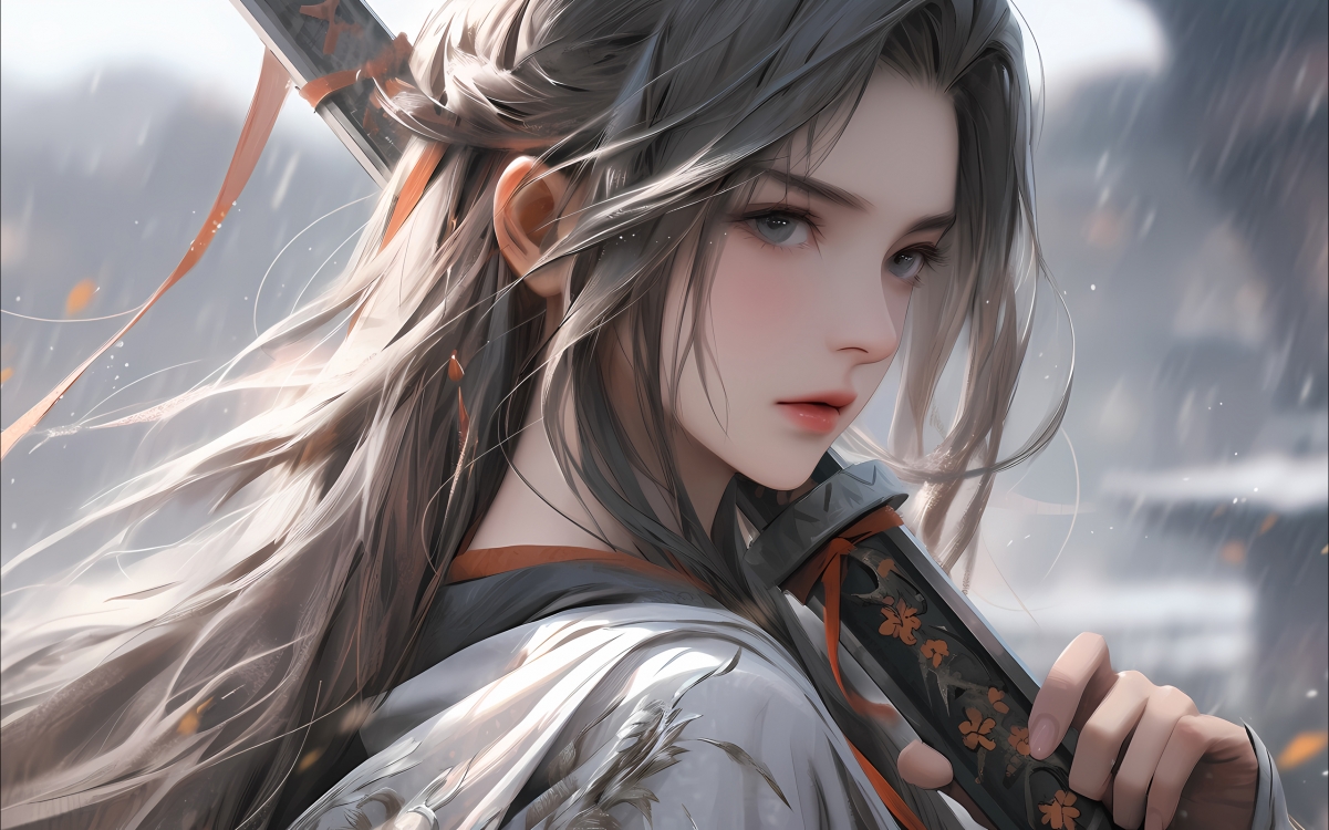绝美古风女侠高清壁纸 - 2560x1600分辨率，一键下载高清美图