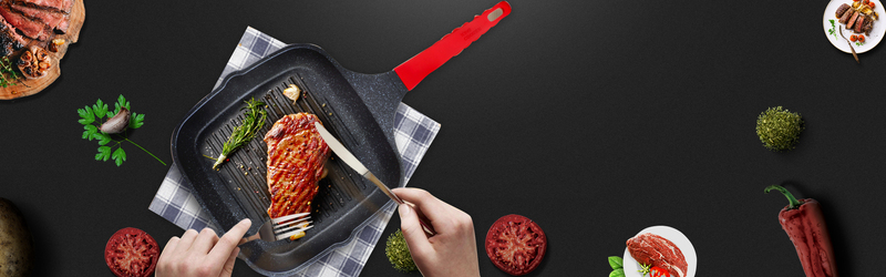 文艺简约黑金风中式美食高清JPG Banner，电商狂欢设计素材下载